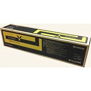 Made By  Kyocera Mita TK8707 TK-8707Y Yellow Toner Cartridge TASKalfa 6550ci, 6551ci, 7550ci, 7551ci